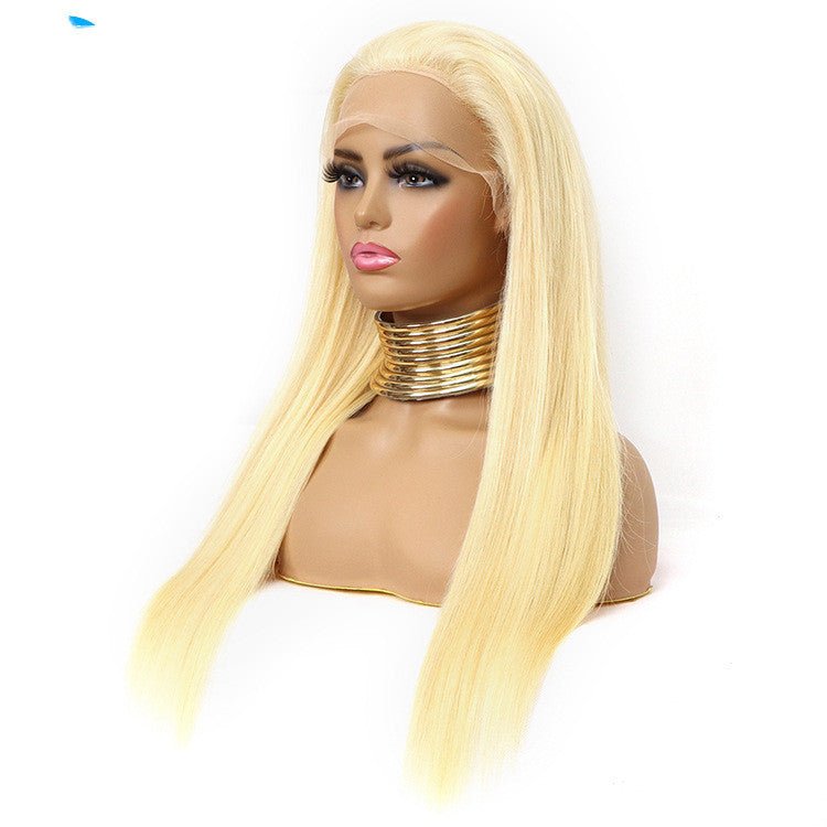 613 Blonde Bombshell: Straight Human Hair Lace Wig - KINTSUGI