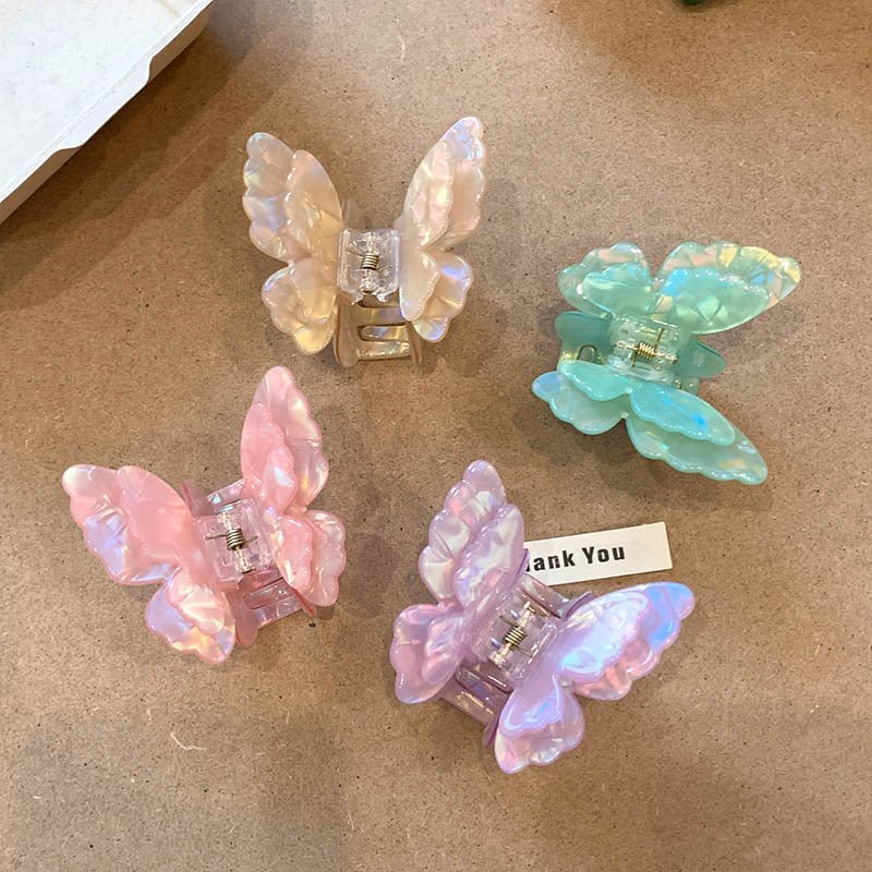 Iridescent 'Mermaid Dreams' Butterfly Claw Clip - KINTSUGI