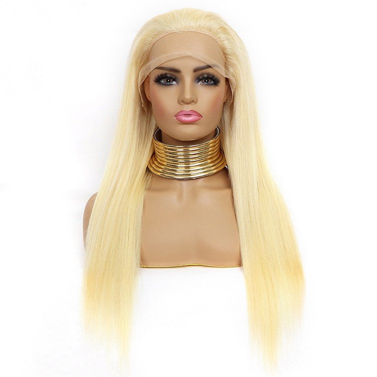 613 Blonde Bombshell: Straight Human Hair Lace Wig - KINTSUGI