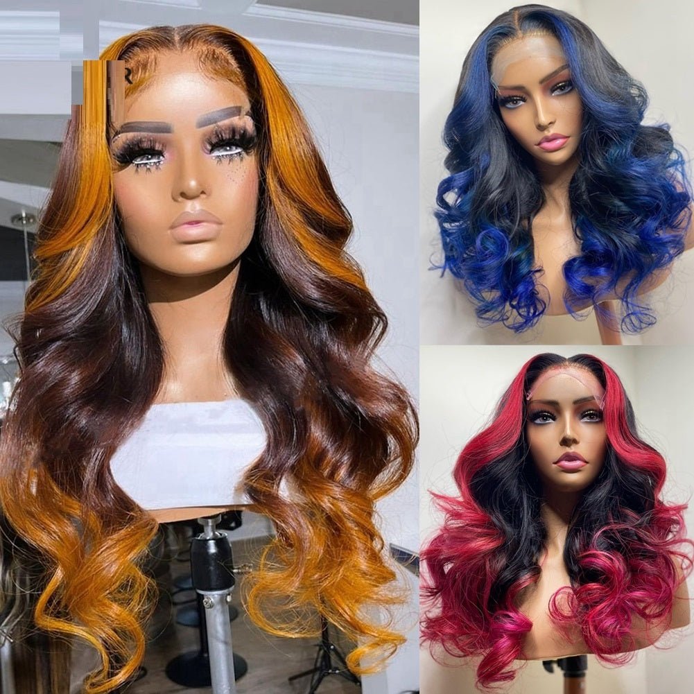 Custom Colour Pop: Human Hair Body Wave Wig - KINTSUGI