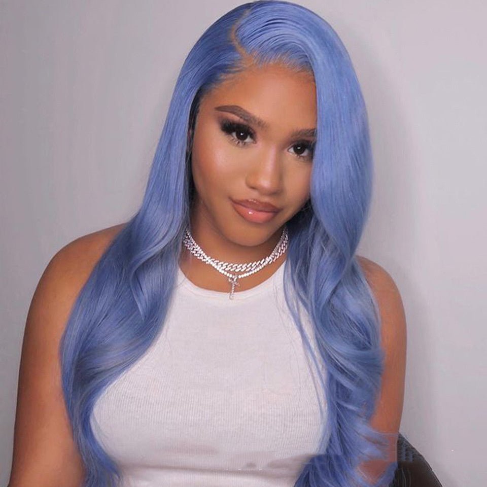Sapphire Siren 13x4 Real Human Hair Lace Front Wig - KINTSUGI