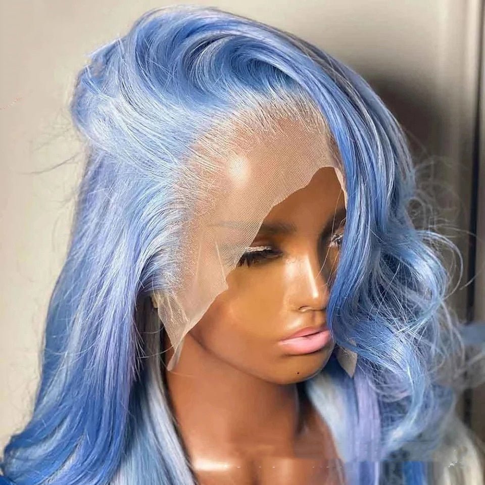 Sapphire Siren 13x4 Real Human Hair Lace Front Wig - KINTSUGI