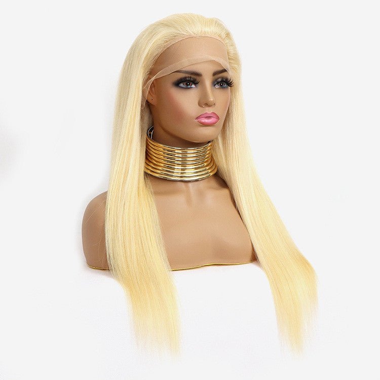 613 Blonde Bombshell: Straight Human Hair Lace Wig - KINTSUGI