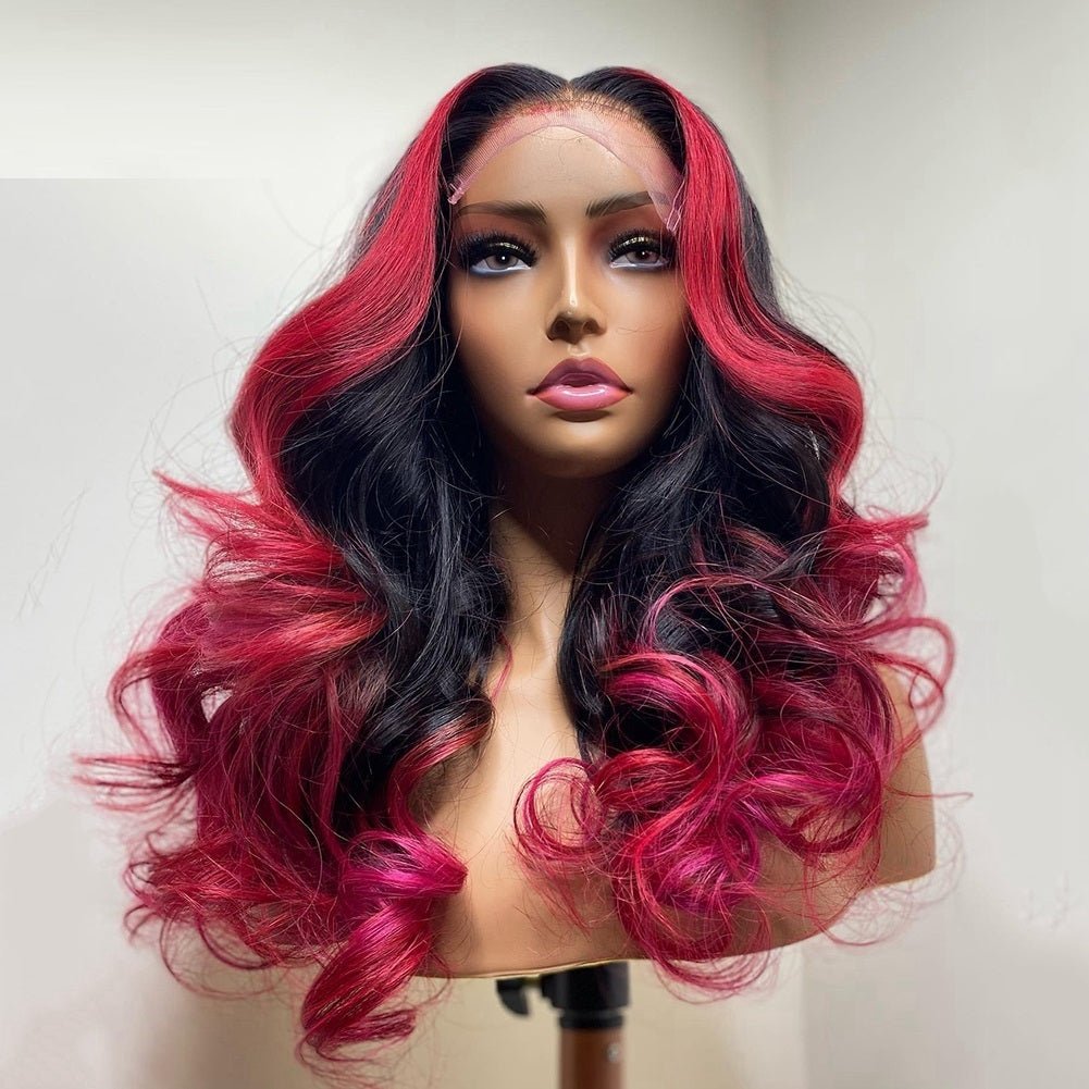 Custom Colour Pop: Human Hair Body Wave Wig - KINTSUGI