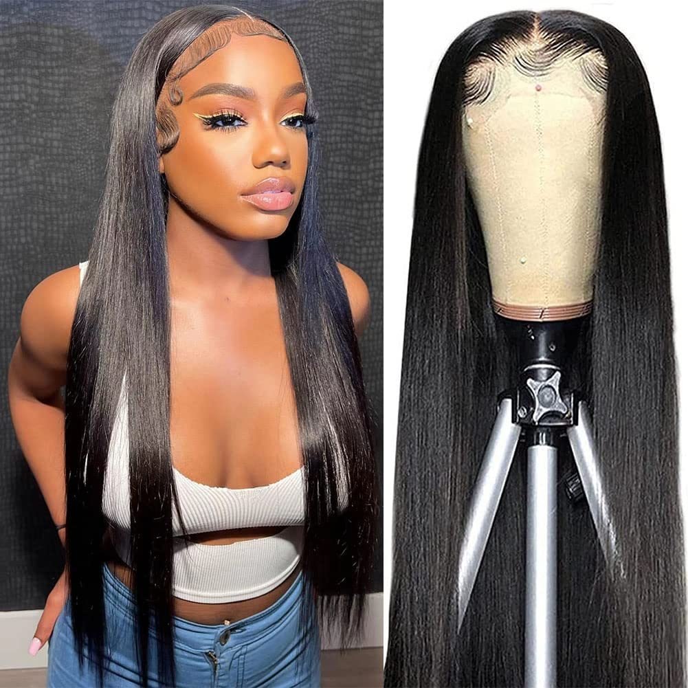 Sleek & Seamless: HD Lace Front Human Hair Wig - KINTSUGI