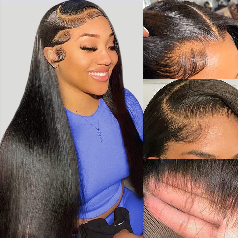 Sleek & Seamless: HD Lace Front Human Hair Wig - KINTSUGI