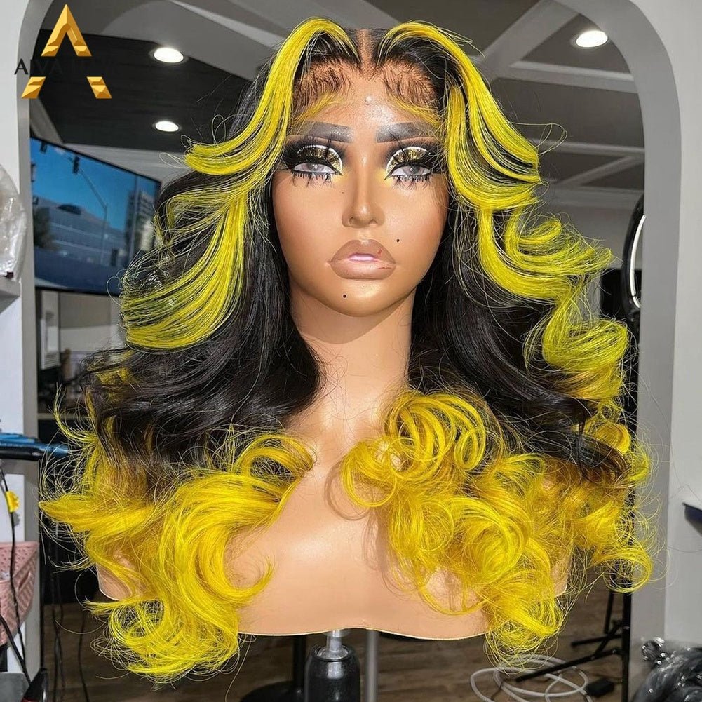 Custom Colour Pop: Human Hair Body Wave Wig - KINTSUGI