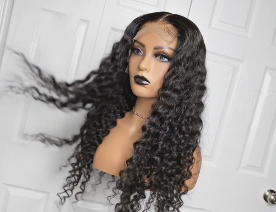 Burmese Deep Wave T-Part Lace Wig